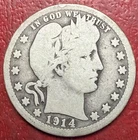 1914 Barber Quarter. Free Shipping