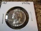 1956 WASHINGTON SILVER QUARTER AU       42