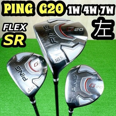 Ping G20 Driver 10,5° Fairwayholz 4W 16,5° 7W 21° Set SR Flex LH Lefty...