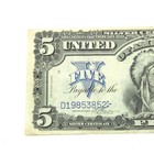 Series 1899 $5 Indian Chief Silver Certificate Large Size US Note NR #C938-5 — photo 4