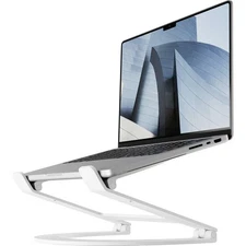 Curve Flex | Ergonomic Height & Angle Adjustable Aluminum Laptop/MacBook Stan...