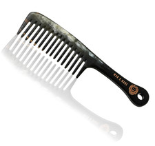 Premium Handmade 100 Oxhorn Anti-Static Wide Tooth Detangling  Styling Comb fo