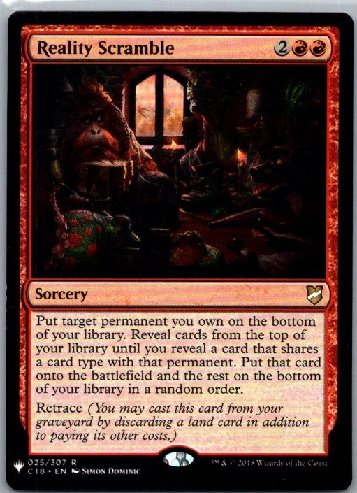 #25 Reality Scramble Commander 2018 Rare