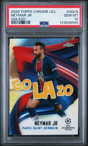 2020 Topps Chrome UEFA Champions League Golazo Neymar Jr #GOL-N card