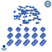 50pcs PCB Screw Terminal Block Set - 2/3/4Pin, 5.08mm Pitch