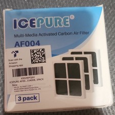 ICEPURE AF004 Activated Carbon Flat Panel Air Filter 3 Pack for Air Purifier