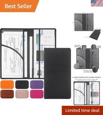 Car Registration  Insurance Card Holder, Black