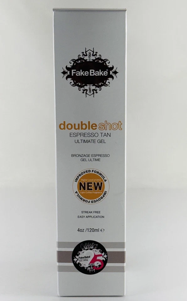 Fake Bake Double Shot Espresso Tan Ultimate Gel 120 ml ¡Nuevo y Raro! Foto 3 de 4
