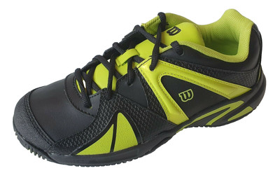WILSON Kinder Sneaker Turnschuh Sport Tennis Gr. 37,5 Schwarz/Grün