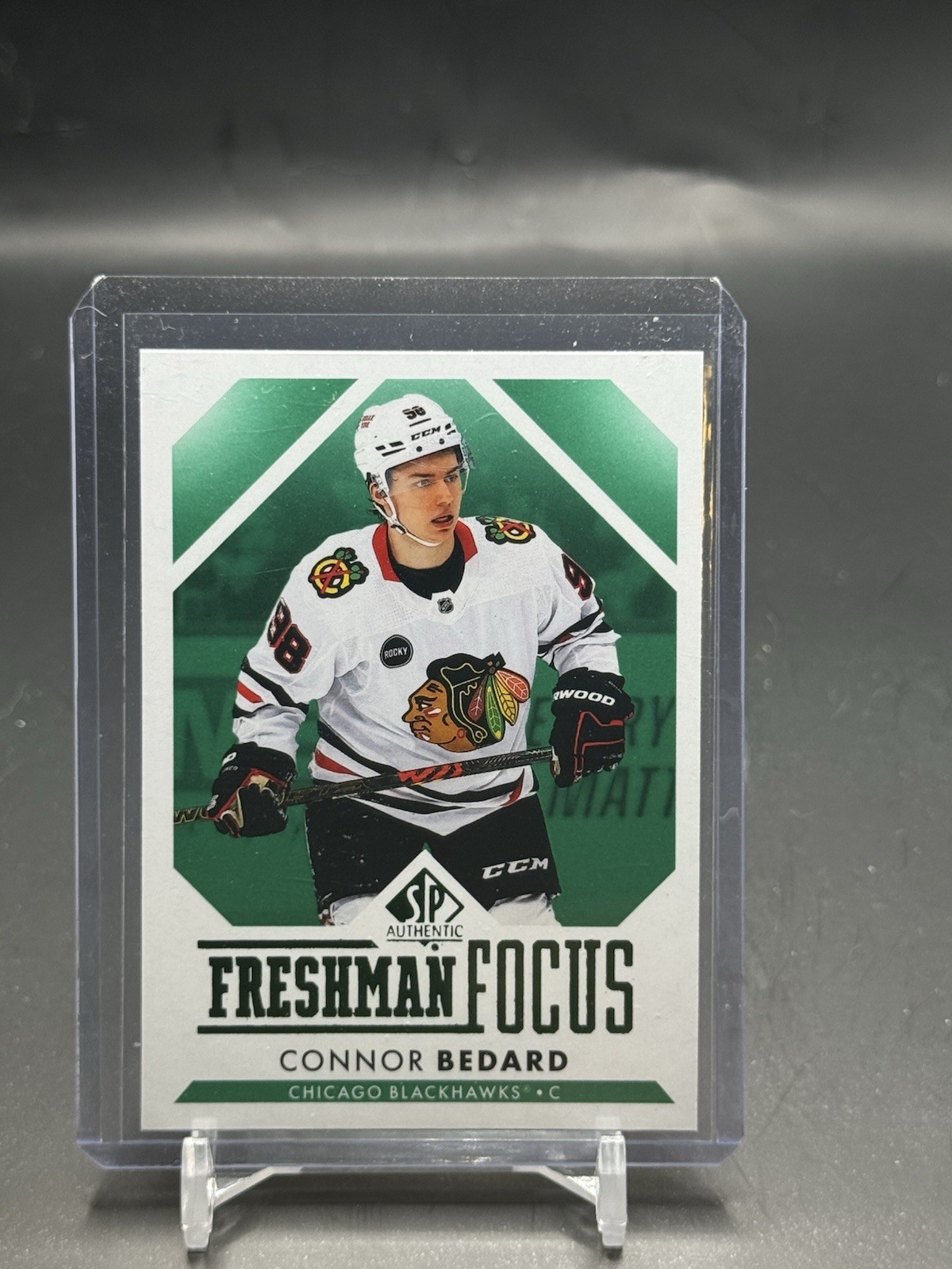 2023-24 Sp Authentic - Freshman Focus Connor Bedard #FF-1 Green (RC)