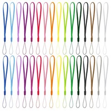 Assorted Colorful Nylon 32pc Hand Wrist Strap Lanyards - Lightweight, For Ph...