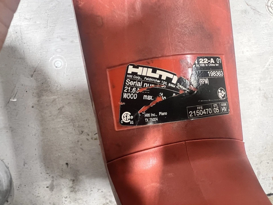 HILTI WSR 22-A RECIPROCATING SAW - Used lightly                      - Image 4 of 4