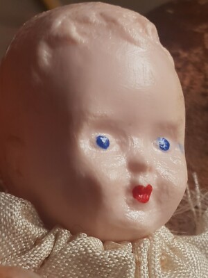 Petite Poupée Ancienne Miniature – 9 Cm, Fabriquée En France, Années 1800