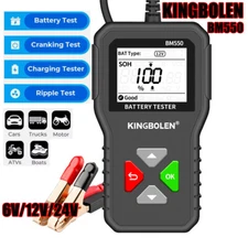 Car Battery Tester 6v~24v Truck Battery Test Charging Cranking Analyzer 2000CCA