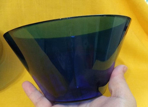 Cobalt Blue Glass Bowl 6.5" Diam. Set of 2 - Picture 7 of 19