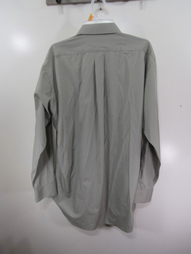 Covington Dress Shirt Size L 16 16.5 34 35 Green Button Front Long Sleeve Pocket - Picture 3 of 3