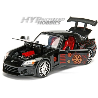 JADA 1:24 FAST N FURIOUS JOHNNY'S HONDA S2000 DIE-CAST BLACK 99541