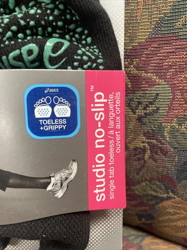 Nuevo En Paquete ASICS Talla L Estudio Sin Deslizables Pestaña Única Calcetines Sin Toeless Venta al por menor 16.00 Foto 2 de 4