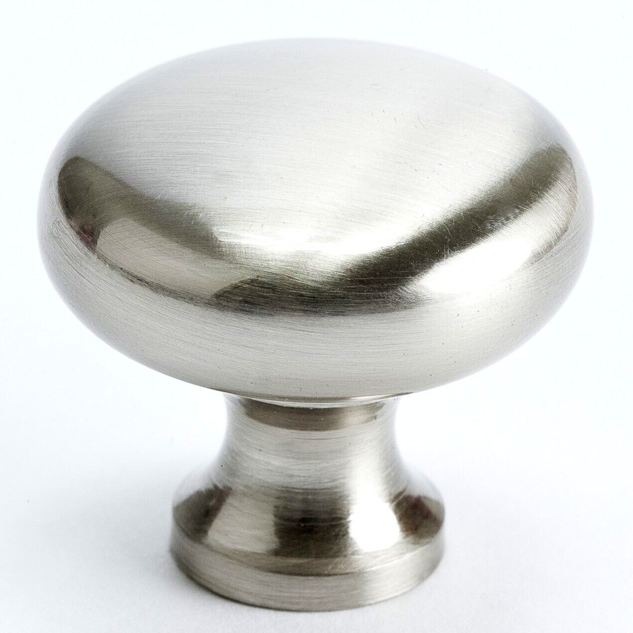 Berenson Brushed Satin Nickel Cabinet Knob Drawer Pull, Solid Core 9079-BPN