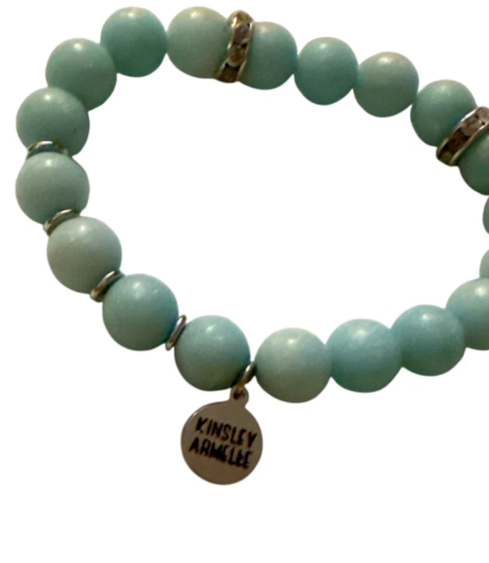 ИЗЯЩНЫЙ Kinsley Armelle бирюзовый бисер эластичный браслет со стразами акценты - Изображение 2 из 3