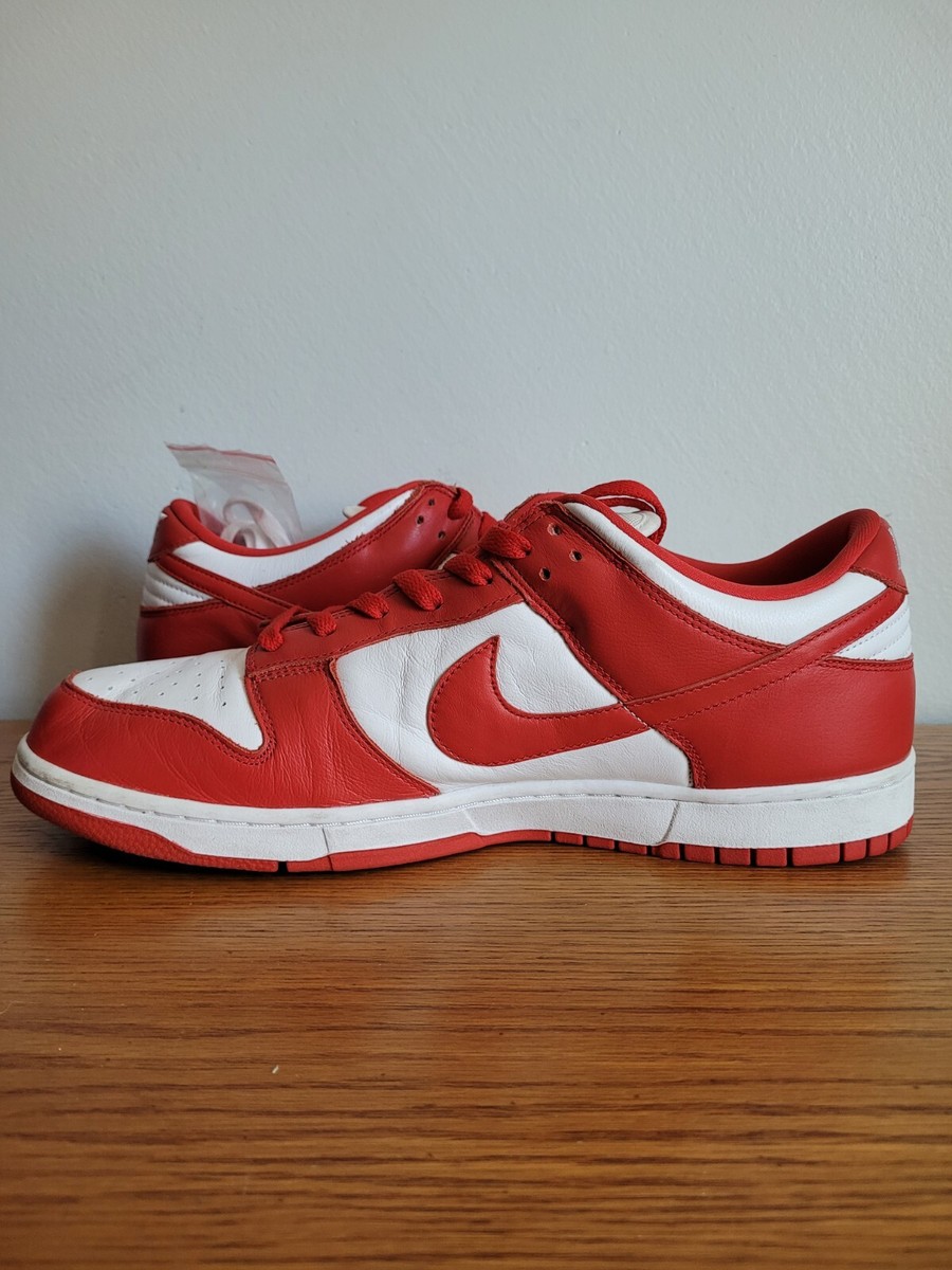 スニーカー Nike Dunk Low Retro SP University Red 'St. John's' SS 20 Size 14 - Nike Dunk Low SP St Johns White University Red