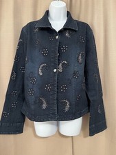 Vintage Flashback Women Denim Jacket Size Xl