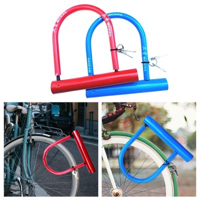 MTB Bike U Lock Unbreakable Anti Diebstahl Robustes Fahrradschloss mit 2 Keys