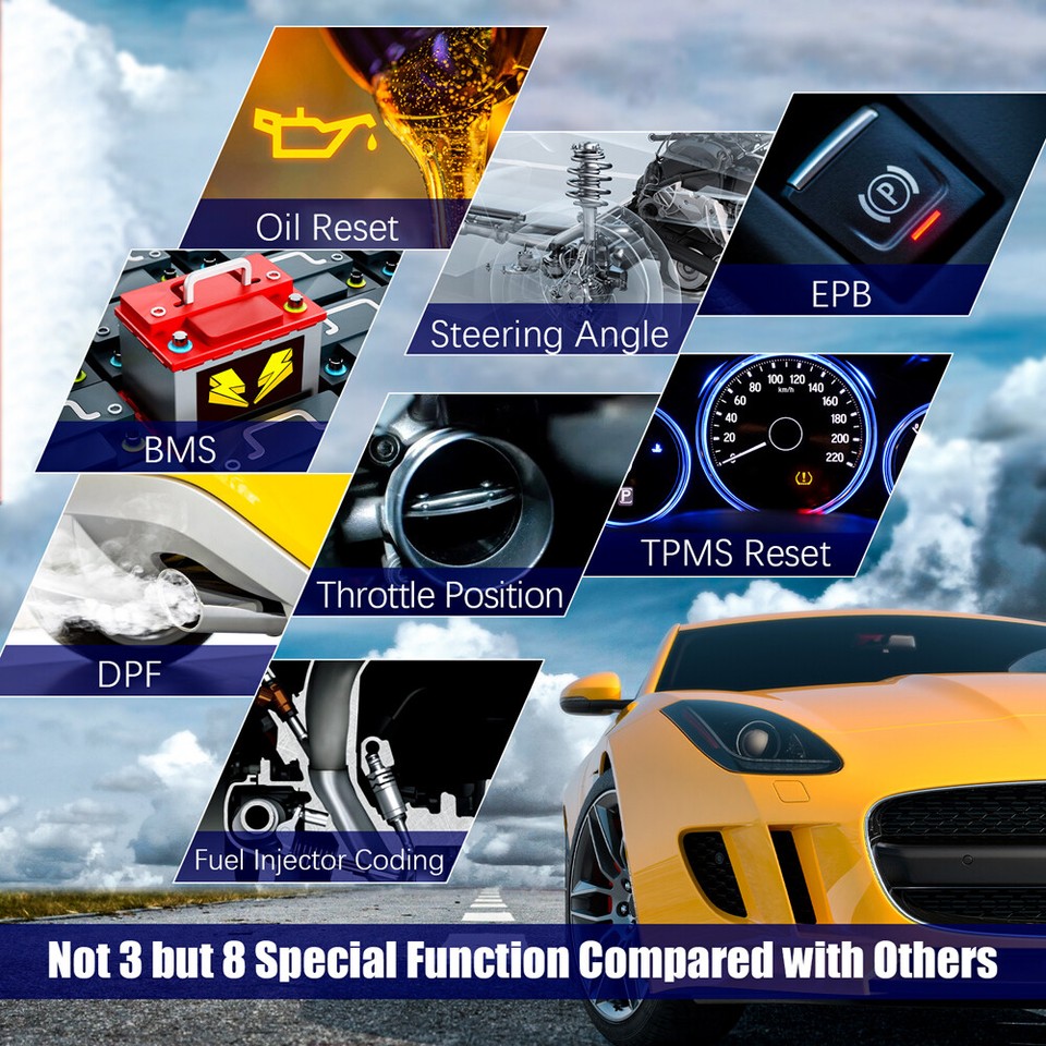 Choice VD700 Ancel VD700 OBD2 Scanner Car Code Reader Full System Diagnostic Scan Tools EPB ABS D.PF TPMS O - Foto 6