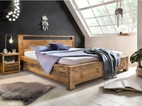 Bett Havelock 180X200 Recycelte Pinie Massivholzbett Ehebett Doppelbett Massiv