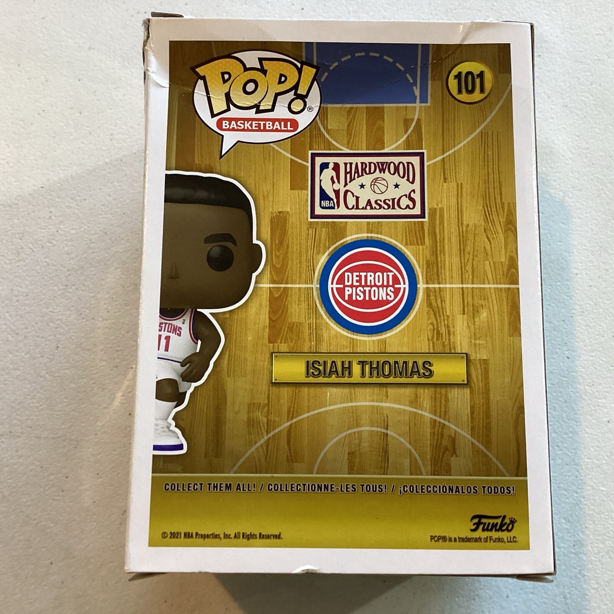 POP NBA: Legends - Isiah Thomas (Pistons Home) Funko Jamaica