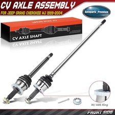 2x Front Cv Axle Assy For Jeep Grand Cherokee 1999-2004 4.0l 4.7l Quadra-drive