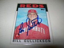 1986 TOPPS TRADED BILL GULLICKSON AUTOGRAPH SIGNED AUTO #42T CINCINNATI REDS