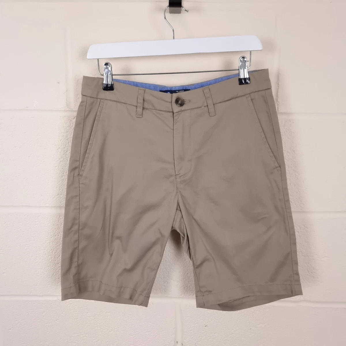 BEN SHERMAN Chino Shorts Mens 30 W30 Cotton Blend Beige Straight
