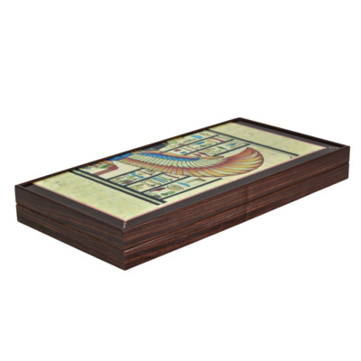 Holz Papyrus Design Backgammon Set 20 Zoll