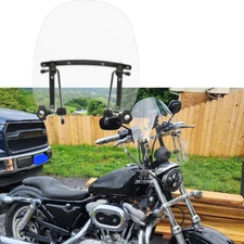7/8'' 1''Handlebars Motorcycle Windshield For Harley Davidson Sportster 883 1200