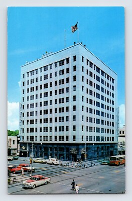 Postcard Florida St Petersburg FL First Federal BLUE Building 1960s Unposted