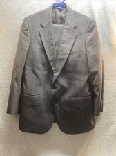 BURBERRYS Mens SUIT 42R Gray Pin Striped Two piece JACKET  Pants 32 X30