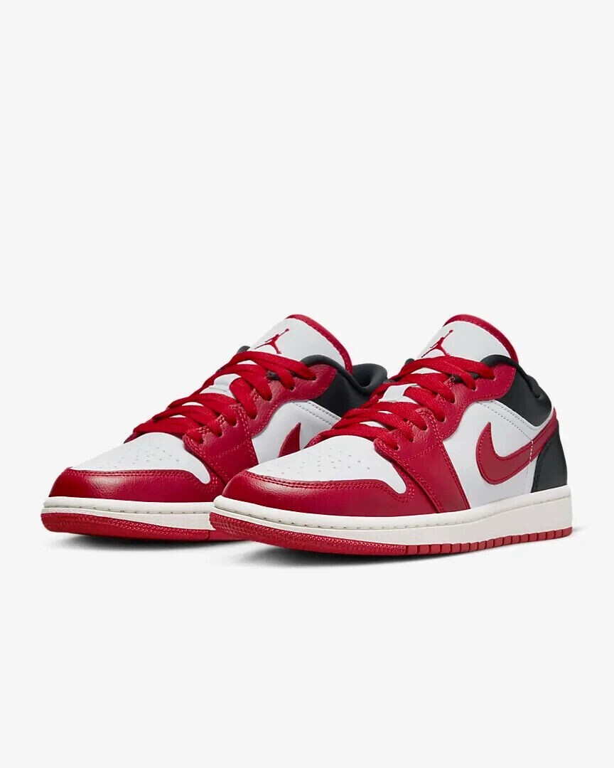 NEW Air Jordan 1 Low Size WMNS 11/Men's 9.5 White/Gym Red NEW Air Jordan 1 Low Size WMNS 11/Men's 9.5 White/Gym Red