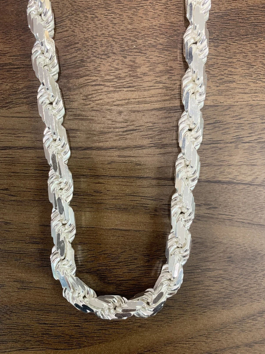Silver rope 2024 chain 10mm