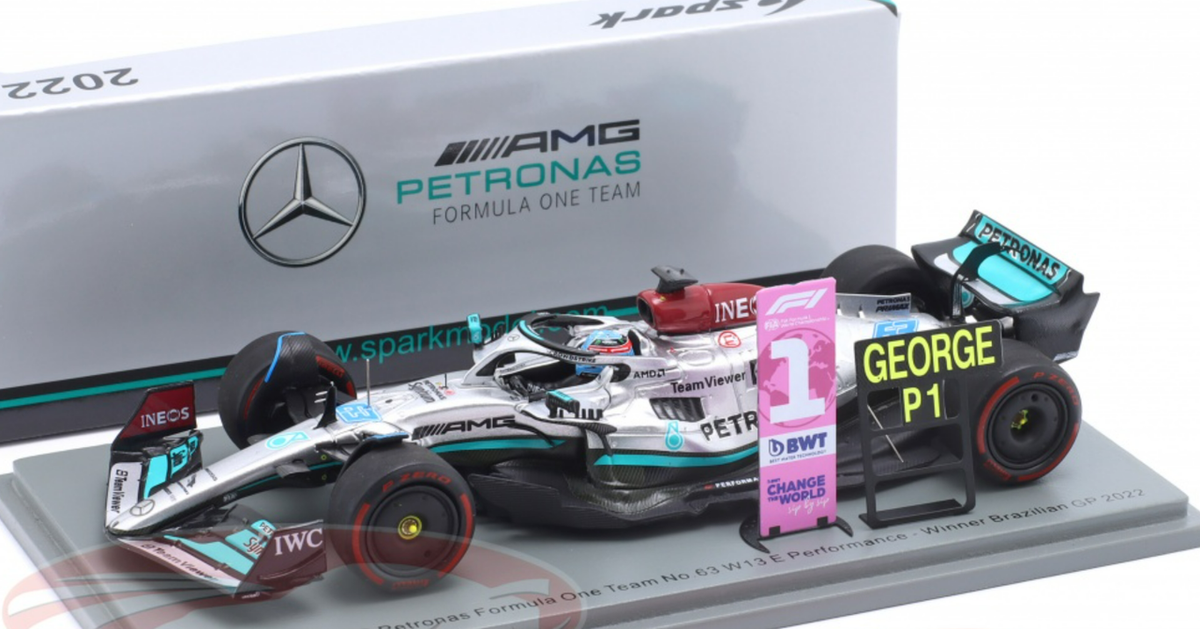 Spark Mercedes F1 2022年モデル 1/43 1/43 Spark 2022 Mercedes-AMG Petronas F1 W13 E Performance