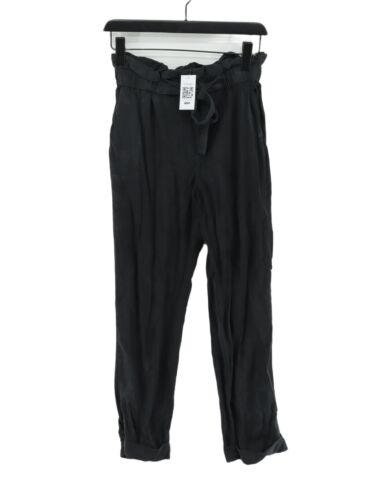 Mango Women's Suit Trousers S Black 100% Lyocell M
