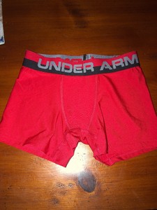 under armour red compression shorts