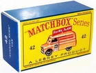 Matchbox Lesney No 42 Evening News Van  Empty Repro D  Box