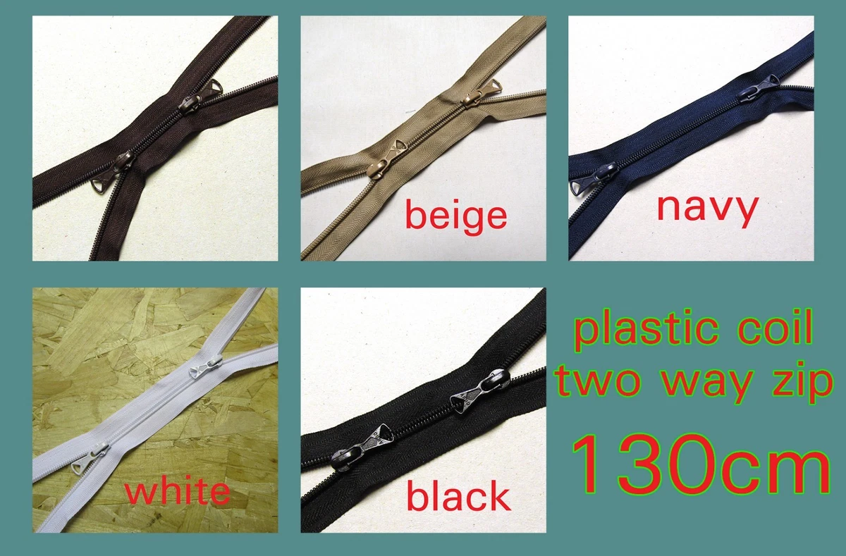 Nylon Plastic Zip Two Way Zip No5 Plastic Zipper 130/160cm long