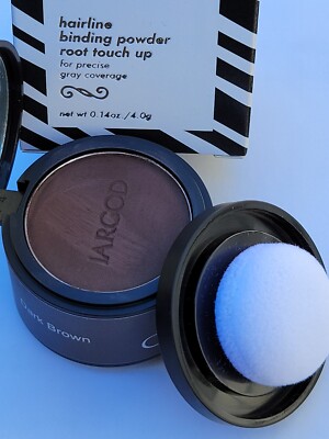 Dark Brown Hairline Powder Hair Fibers Cover up Grey Hair Root Concealer Jargod