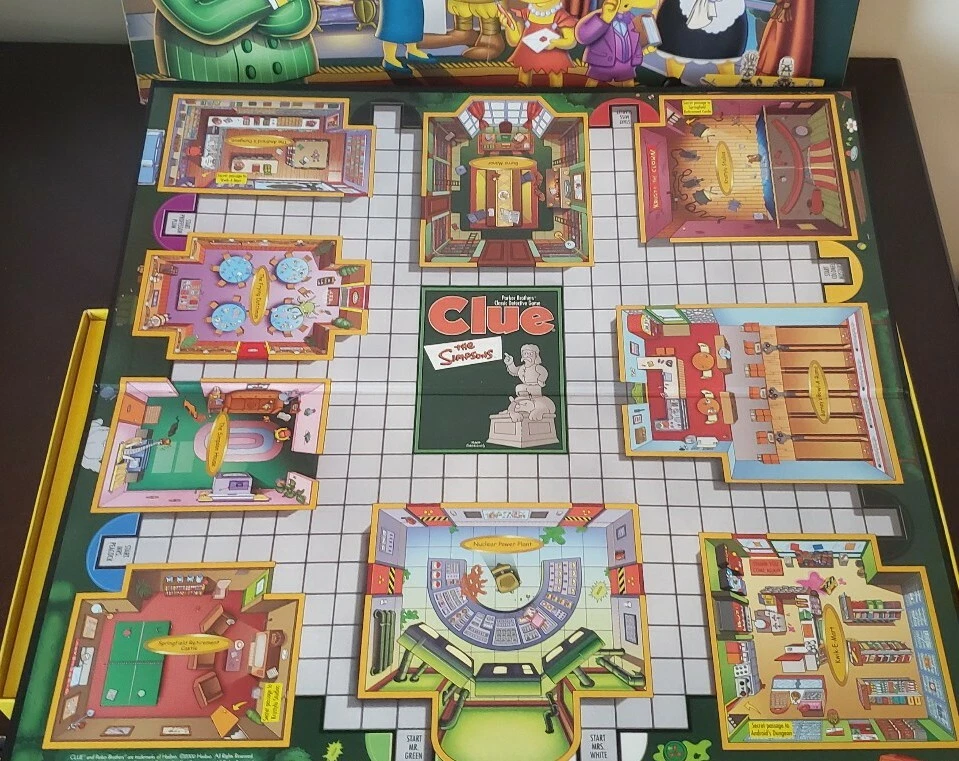  2 The Simpsons Board Games Clue and Wheel of Fortune 100% Complete - Image 3 of 4
