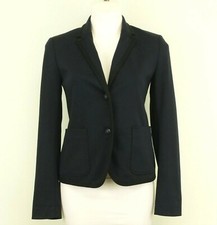 Gap The Academy Women Blazer, Size 0, blue, polyester, blend