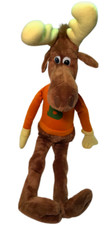 Vintage 1982 Rocky  BULLWINKLE Moose Stuffed Animal 36" Plush Wallace Berrie Co