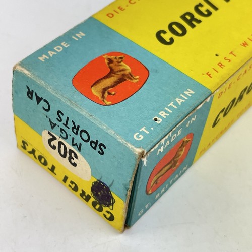 Boxed Corgi Toys 302 MGA Sports Car Red - Picture 8 of 22