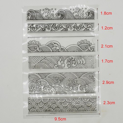 Clay Texture Embossing Stamp Ceramic Pottery Polymer Wave Pattern DIY Craft Tool - Picture 6 of 13